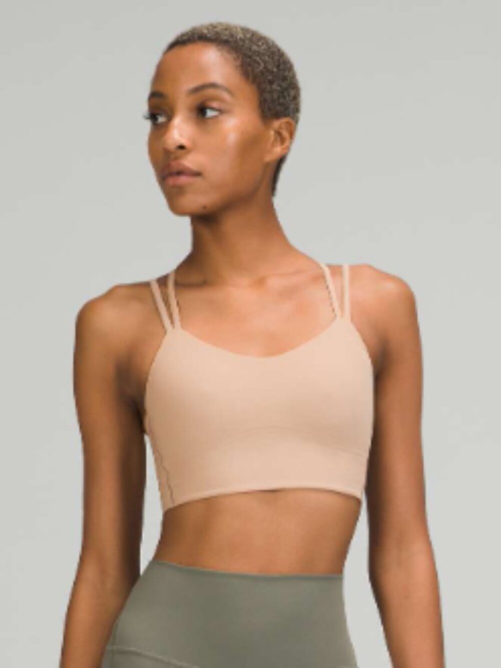 LULULEMON Like a Cloud Bra Long Line B/C cup Almond Butter size 4